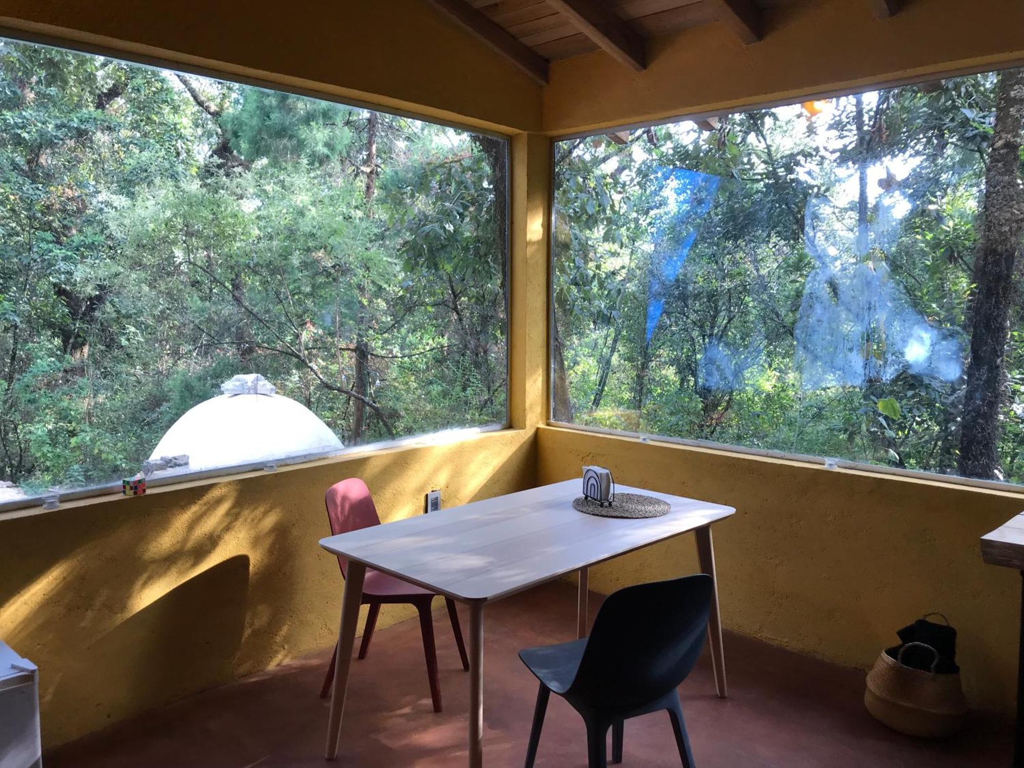 La Cabana Azul Al Fondo Del Bosque De 迪坡斯特兰 外观 照片